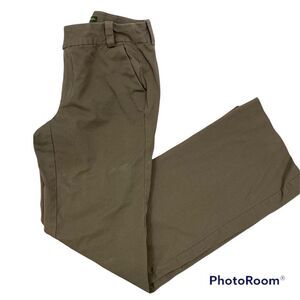 Ladies‎ Eddie Bower Shaw Fit Brown Mid Rise Boot Cut Pants Size 2